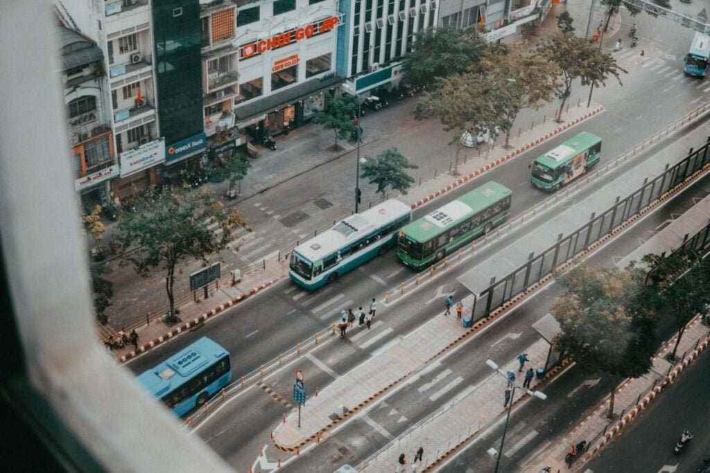Buses in Ho Chi Minh City. Photo by Di An h - Ho Chi Minh City Transport | How to Get Around Saigon