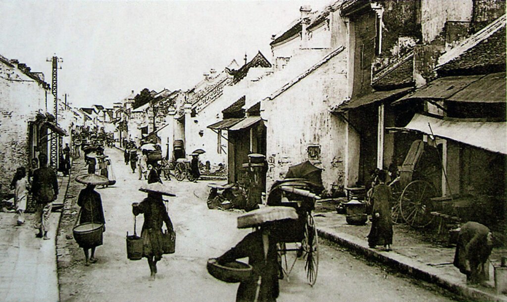 hanoi old quarter in 20th century
