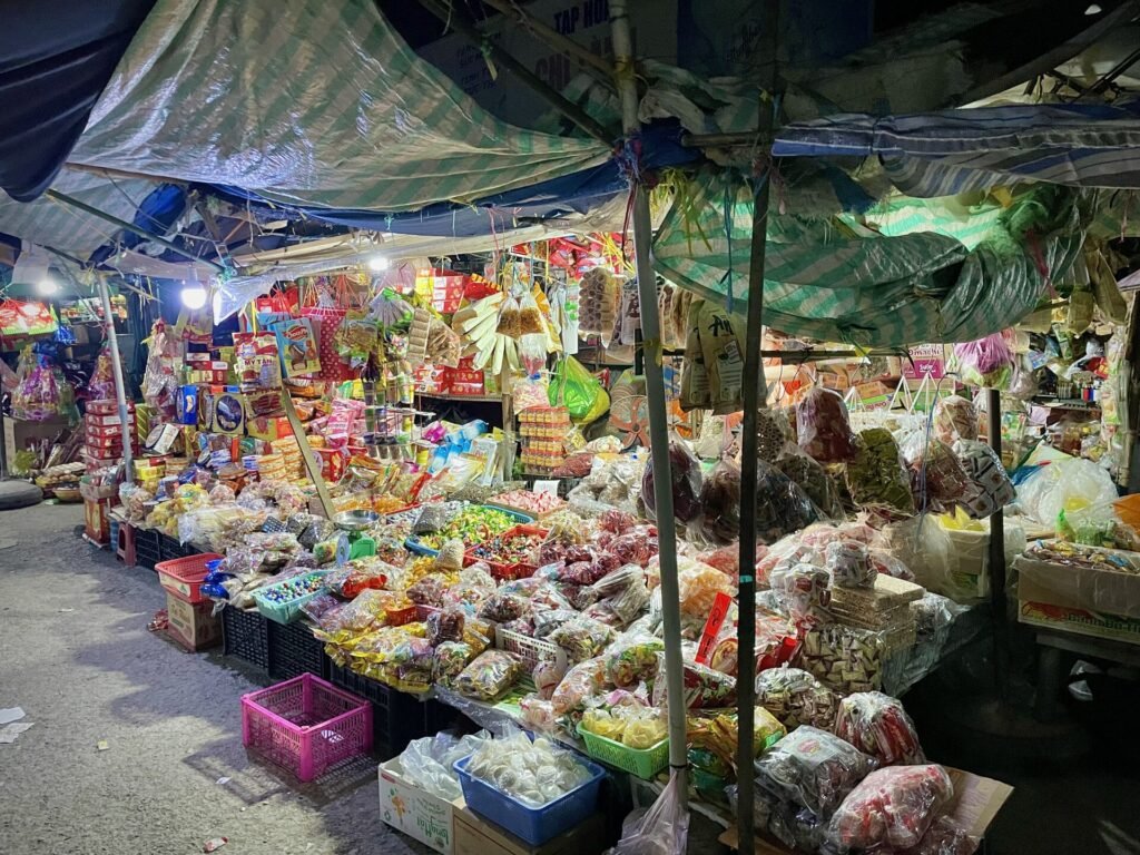 street vendor in mekong