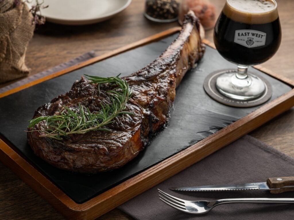 Tomahawk Steak 01 - East Meets West - and It Tastes Like Beer